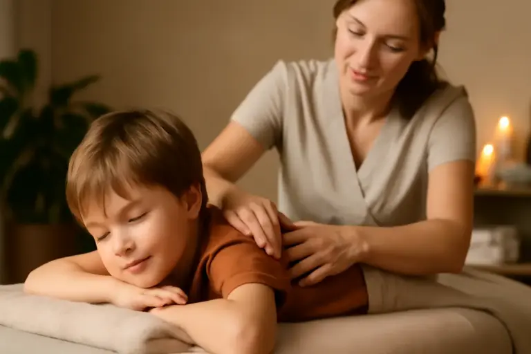 Portare i bambini al massaggio: l’approccio dolce che può migliorare calma ed equilibrio emotivo